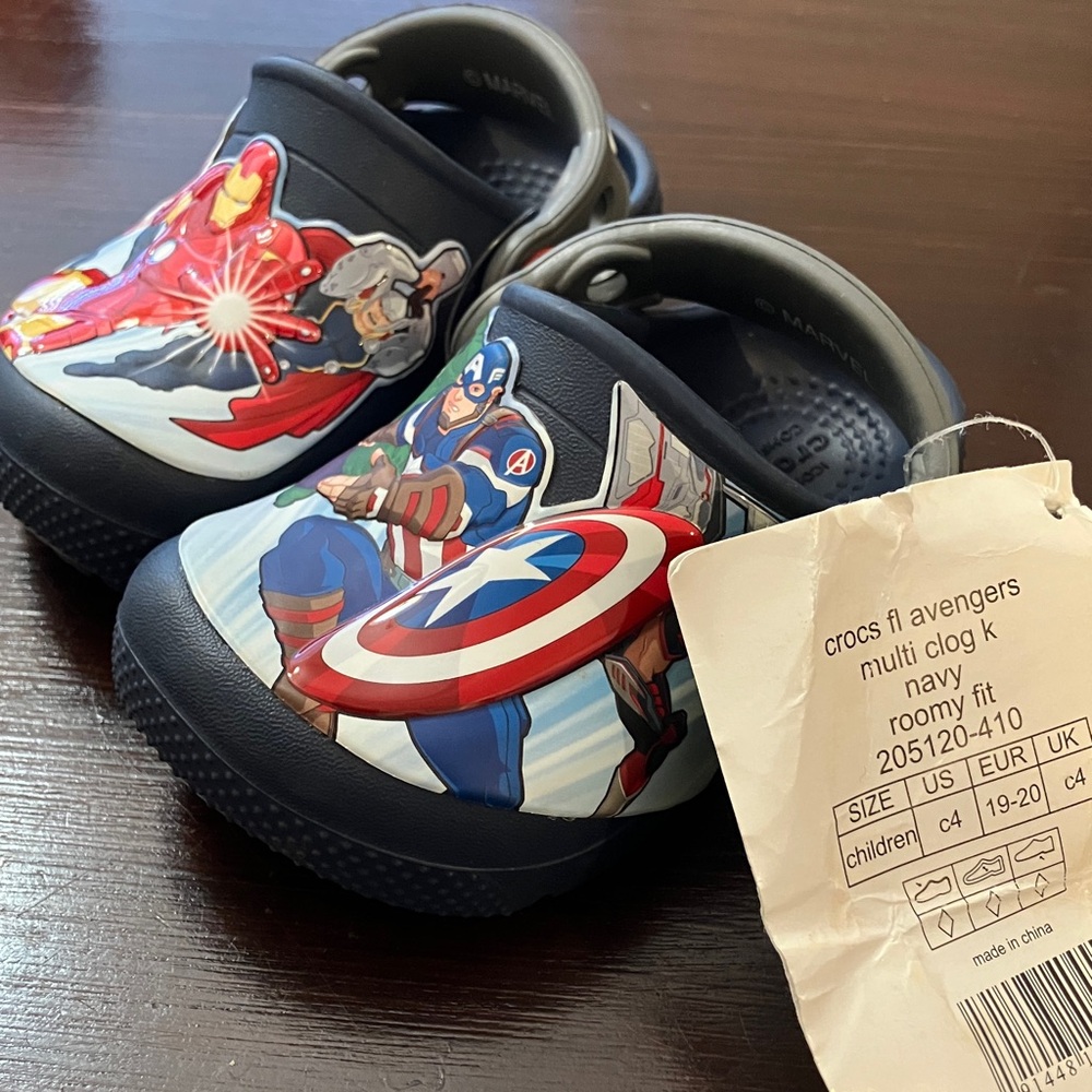 CROCS Kids Avengers Multi-Color Clogs